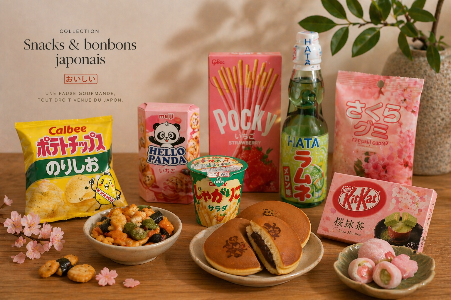 selection de snacks & friandises japonais