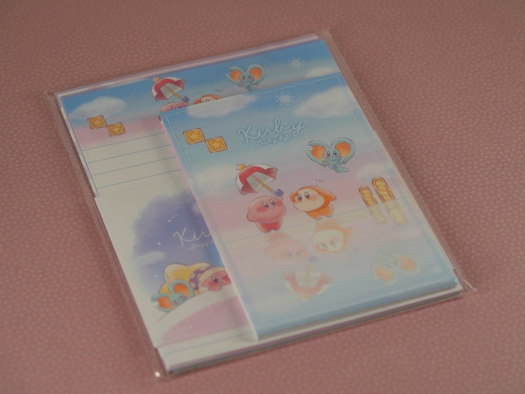 Kit de papeterie japonaise thématique Kirby (Made in Japan)