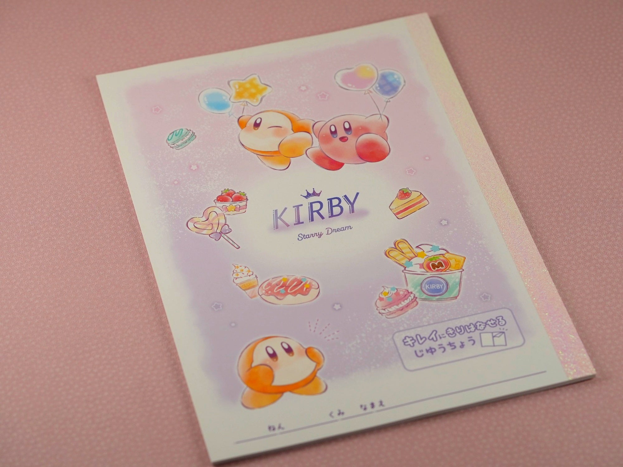 Kit de papeterie japonaise thématique Kirby (Made in Japan)