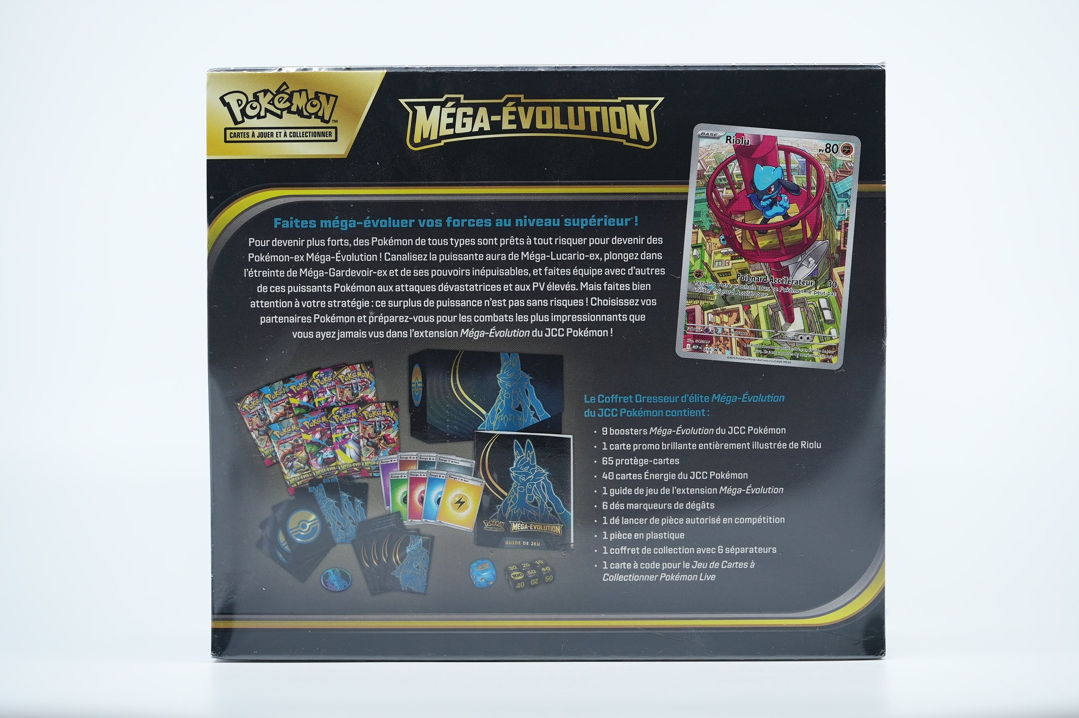 ETB Pokémon ME01 Méga-Évolution – Coffret Dresseur d'Élite Lucario