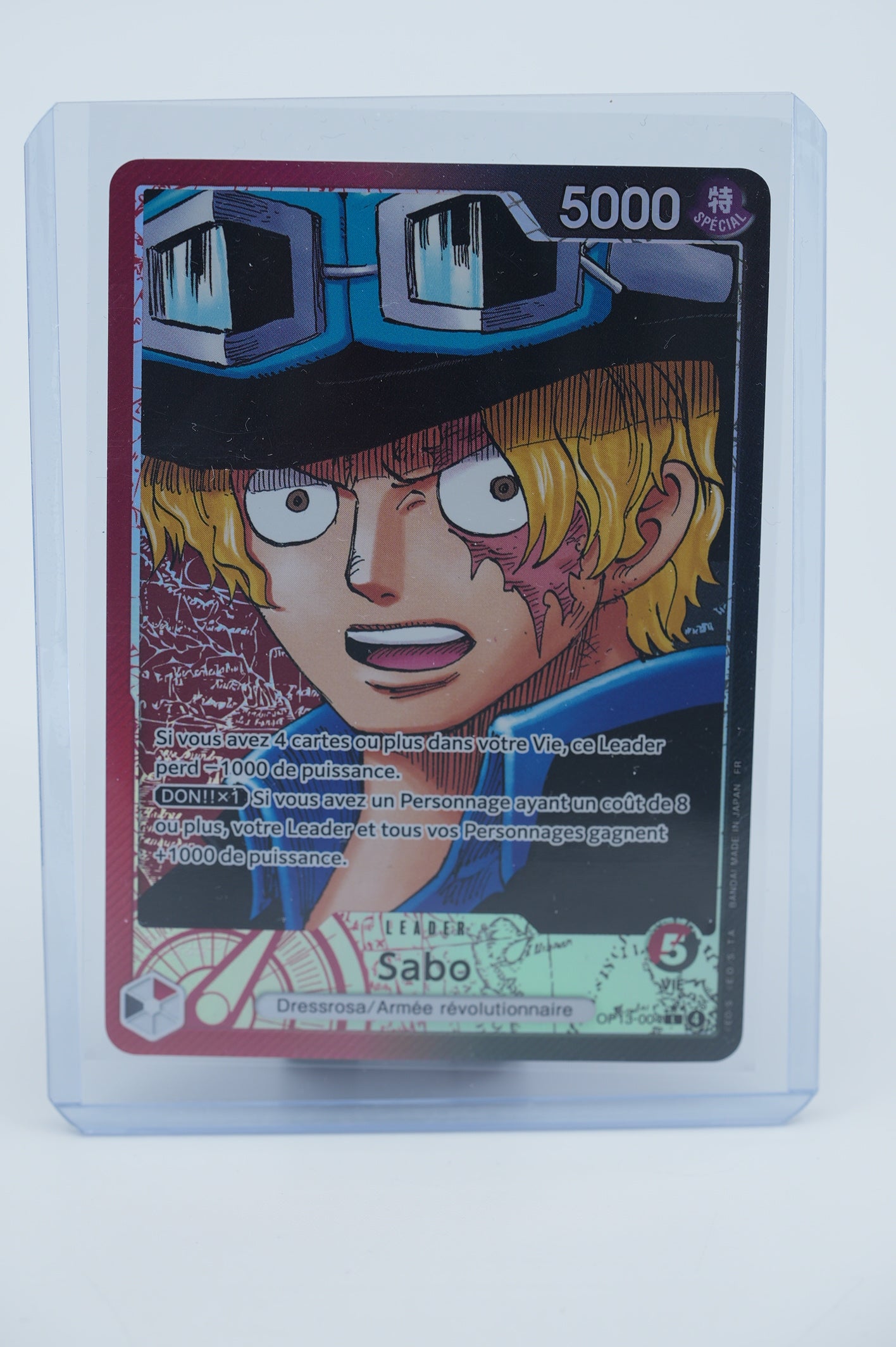 One Piece TCG Carte Sabo OP13-004 Leader Alt