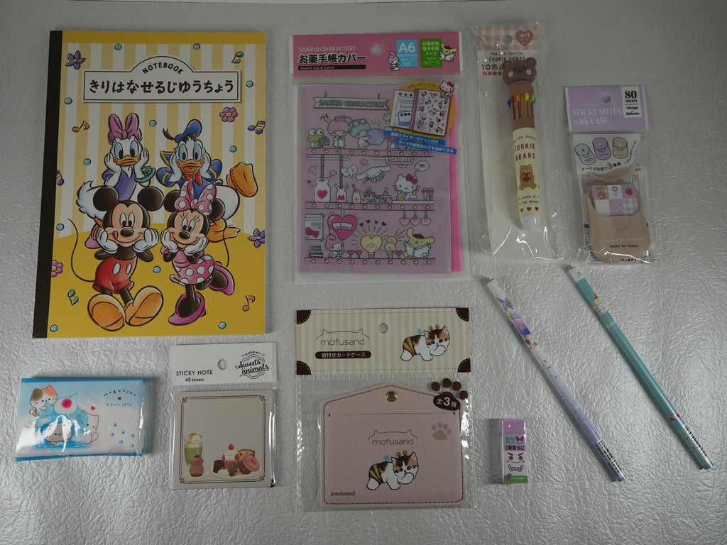 Kit de Papeterie Japonaise Kawaii - Disney & Sanrio