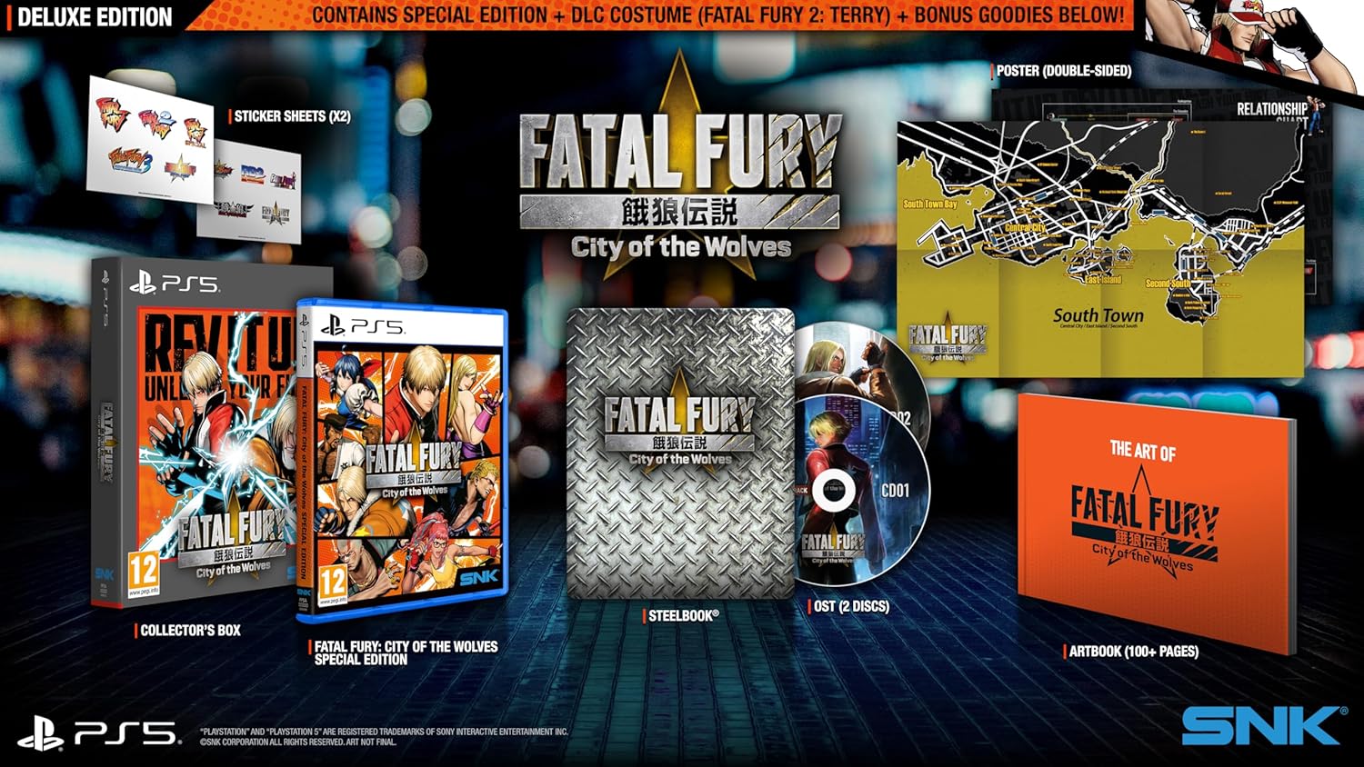 contenu de l'edition deluxe du jeu fatal fury sur ps5