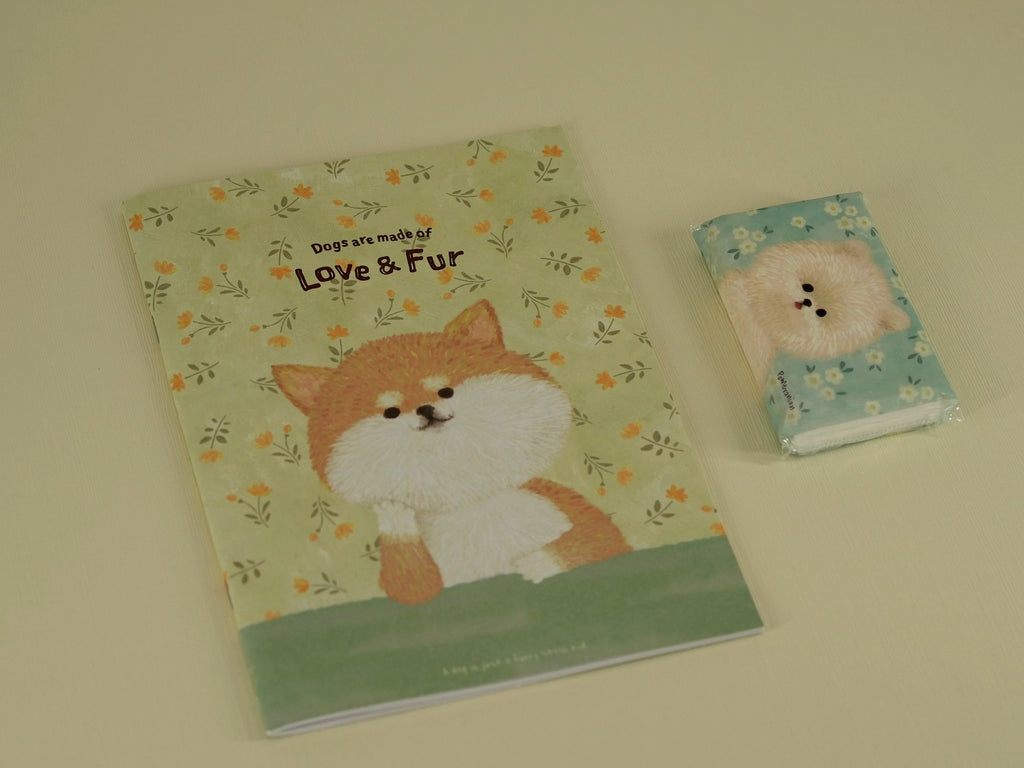 Kit de papeterie japonaise thématique Chien Kawaii (Made in Japan)