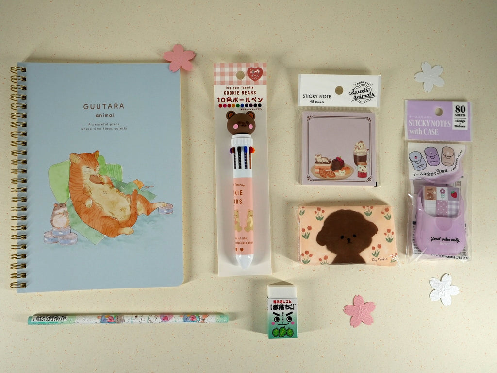 Coffret Papeterie Japonaise Cute Animals Kuma Chan