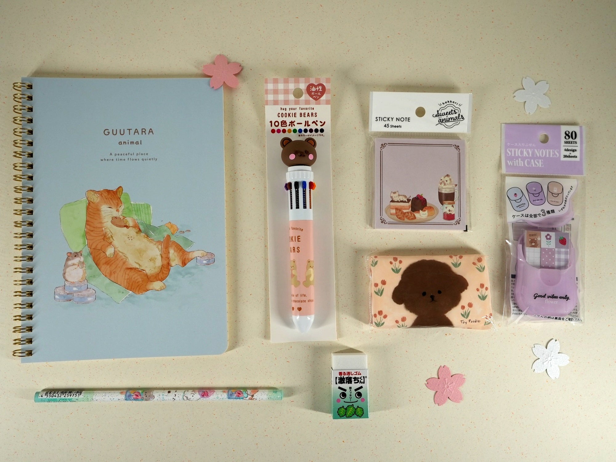 Coffret Papeterie Japonaise Cute Animals Kuma Chan